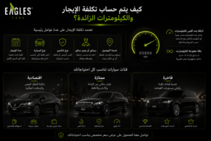 كيف يتم حساب تكلفة الإيجار والكيلومترات الزائد؟ 