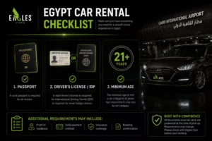 what are the requirements fo renting a car in egypt today
