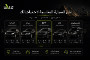 السيارات المتاحة للإيجار في المعادي